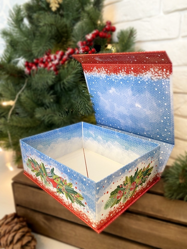 Коробка шкатулка подарочная малая "Новогодняя миниатюра" — изображение 3